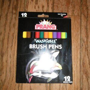 Prang Washable Brush Pens - 12 Pack Set